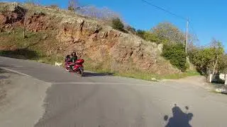 africa twin 750  Διαδρομη  απο   Σπηλαιο Λιμνων---  Καλαβρυτα...