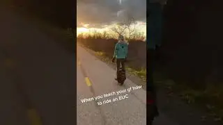 INMOTION V11: When you teach your girlfriend how to ride an EUC
