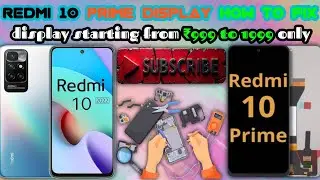 Redmi 10 prime display 💯how to fix🪛 video #mobile #oldmobile #mobilerepair #repair