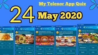 24 May 2020 Test Your Skills today | My Telenor app today question | 24 may My Telenor quiz Answers