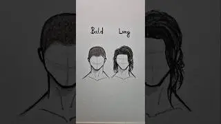How to Draw Boys Hair #drawing #art #tutorial #howtodraw #shorts