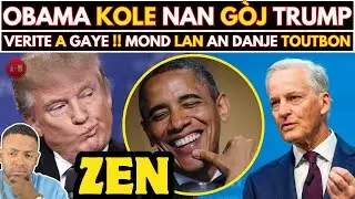 Nouv&egrave;l cho !! OBAMA KOLE NAN G&Ograve;J TRUMP, batay pou GREENLAND lan CHANJE FAZ gwo REVELASYON f&egrave;t.