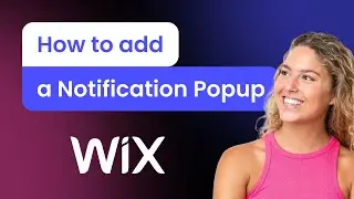 How to add a Notification Popup to Wix