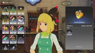 Guild Store Focus Potion - 800 Focus weekly from joining a guild, Blue Protocol