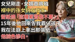 【我65歲】女兒剛走，女婿竟將襁褓中的孫女扔在我家，留紙條「這種累贅我不要！」。15年後他回來告我霸佔孩子，我在法庭上拿出那張紙…他臉色慘白。