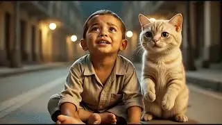 🐱🌙 Us Raat Ka Raaz | Cat & Child Untold Emotional Story 😢❤️#EmotionalStory #UntoldStory #CatAndChild
