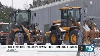 Public works department continues to overcome winter challenges after loss of building