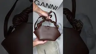 Кошелек 4K GANNI Bou mini Chocolate Fondant brown #ganni #распаковка