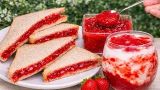 STRAWBERRY JAM RECIPE CAN BE USED FOR BREAD OR DRINKS