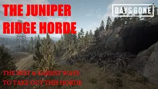 Days Gone - THE JUNIPER RIDGE HORDE, The Best & Easiest Ways To Take Out This Horde.