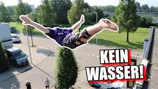 Sprung vom Hausdach!! // TrampDiving in Amsterdam! ft. Indoorcliffdiving