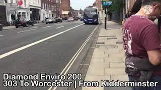 Buses in Worcester City Center 29/05/21