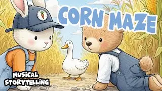 BunnyO⁰&sup1;⁴ Corn Maze | Farm Adventure | Animal Sounds & Counting | Nursery Rhyme for Babies &Toddlers