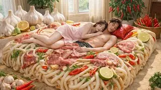Would You Sleep on a Bed Made of Vegetables? 🥦😮 | Oddly Satisfying ASMR