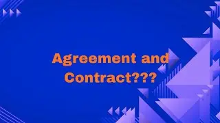 What is a Agreement? What is a Contract?#Agreement#Contract