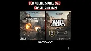 XP +2160 Earned! 🔥 | Mission Accomplished on Crash | COD Mobile Search & Destroy