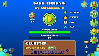 How to beat the impossible auto Dark Firerain by Experience D | Impossible auto #3 | Geometry Dash
