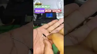 Berbeda Resistor biasa dan Resitor fuse  #shortvideo #servislampu