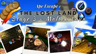 Ape Escape 1 [ The Lost Land ] Stage 3 - Molten Lava