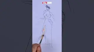 How to Draw a Stunning Blue Star Dress | Fashion Design Sketch Tutorial by SSM Fashion 🌟