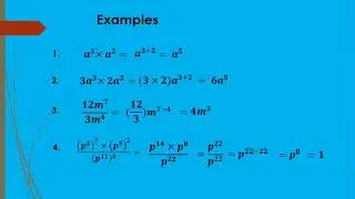 Mathematics  G9  Indices Pt 1