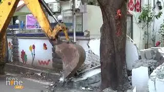 Pune : Large-scale Demolition of Construction Over 50k sq ft in Pune | Maharashtra | Latest News