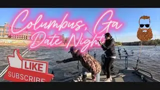 Columbus Georgia Date Night Fishing on the boat #CaptainKenFishing on the Chattahoochee River