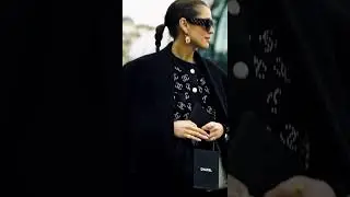 9x16 Darja Barannik Street Style Video Outside Chanel FW 23 Show