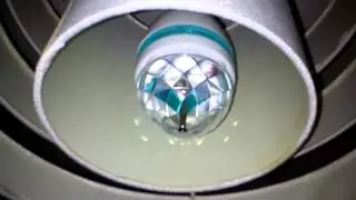 Rotating disco light bulb review.