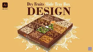 Dry Fruits Slide Tray Gift Box Packaging Design in Adobe illustrator HINDI / हिंदी में 