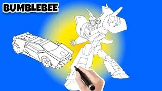 Flying Transformer & Transformer Car Drawing for Kids 🎨 | Easy Coloring Tutorial