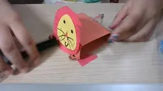 DIY paper lion which can move