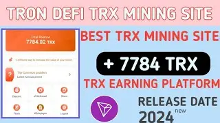 Trondefi TRX mining website 🔥 Tron mining ⛏️ earn free TRX ⭐ withdrawal proof