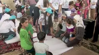 Students help students - at new Syrian refugee camp in northern Iraq