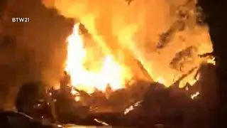 Home burns to the ground; gas leak suspected