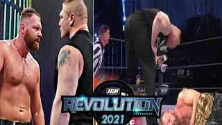 Brock Lesnar Returns AEW And Attacks Jon Moxley! AEW Revolution 2021 Highlights! Brock Returns AEW