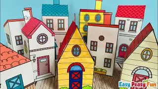 3D Paper House Templates
