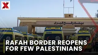 Rafah border reopens as few Palestinians enter Egypt amid conflict | NewsX World