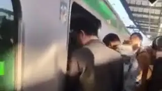 武蔵小杉駅　湘南新宿ライン　大混雑