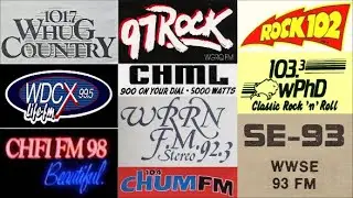FM Radio Channel Surfing in 1983 (Western New York)