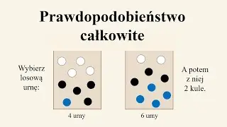 Jaka jest szansa na 2 kule r&oacute;żnych kolor&oacute;w? Prawdopodobieństwo całkowite - przykład.