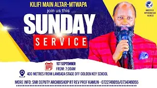 KILIFI MAIN ALTAR - MTWAPA SUNDAY SERVICE