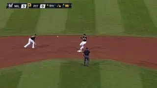 MIL@PIT: Pirates turn four double plays vs. Brewers