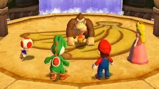 Mario Party 9 - Party Mode #6 - Mario vs Yoshi vs Peach vs Toad - DK's Jungle Ruins