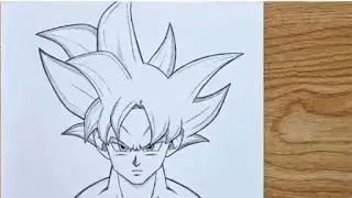 How to draw Goku | Goku Ultra Instinct Step by Step | Easy Tutorial 