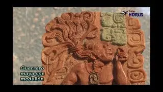 Guerrero maya con medall&oacute;n. Arte maya