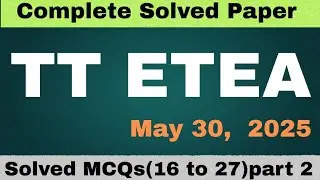 ETEA l TT BPS 15 I  solved paper held on 30 May 2025|  | part 3