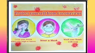 Coronavirus Awareness drawing | Prevention of (Covid 19) ||