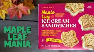 We Tried Trader Joe's NEW Maple Leaf Ice Cream Sandwiches 🍁
