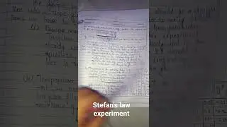 Stefan's law experiment || BSc. 1st year 2nd semester|| #physics #practical #viral #shorts